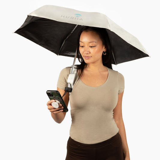 Light Cream UV Mini Umbrella